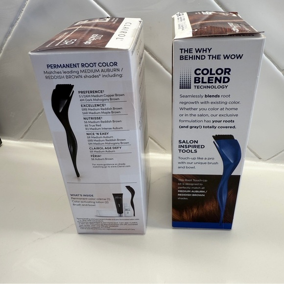 SET OF 2! Clairol Root Touch-Up Hair Color 5R Medium Auburn Reddish Brown - Picture 3 of 6